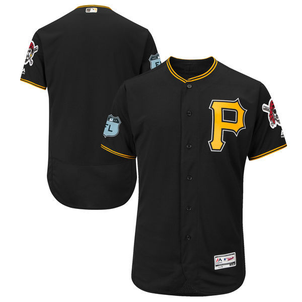 2017 MLB Pittsburgh Pirates Blank Black Jerseys->san francisco giants->MLB Jersey